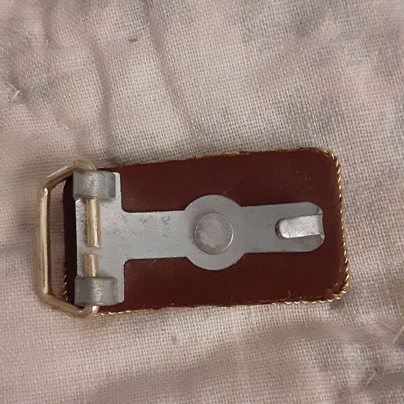 Tribal Southwest Beaded handmade small eagle belt buckle 1"X2" - Picture 3 of 4